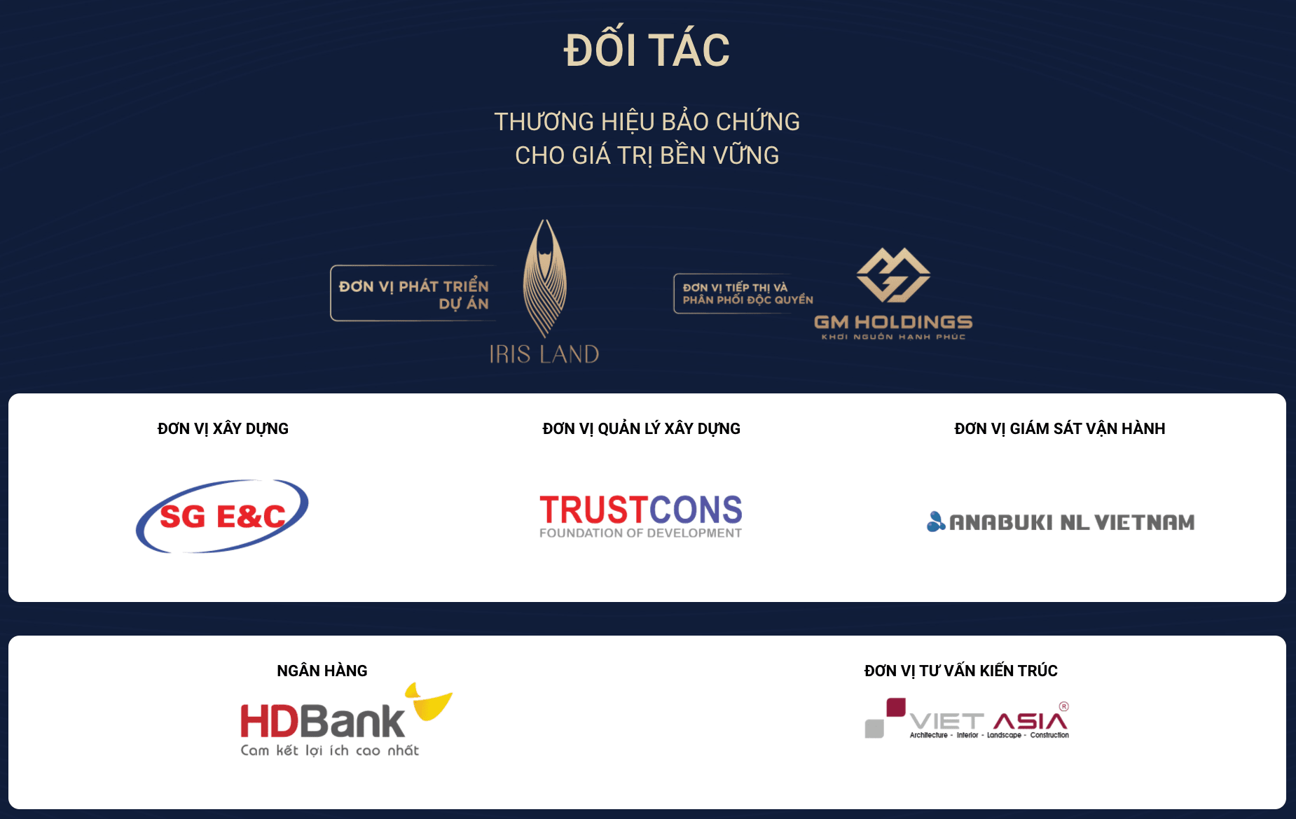 Đơn vị đối tác Iris Residence