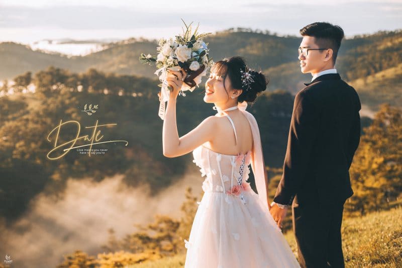 Khách chụp hình cưới tại dự án Lộc Tân Garden Bảo Lộc