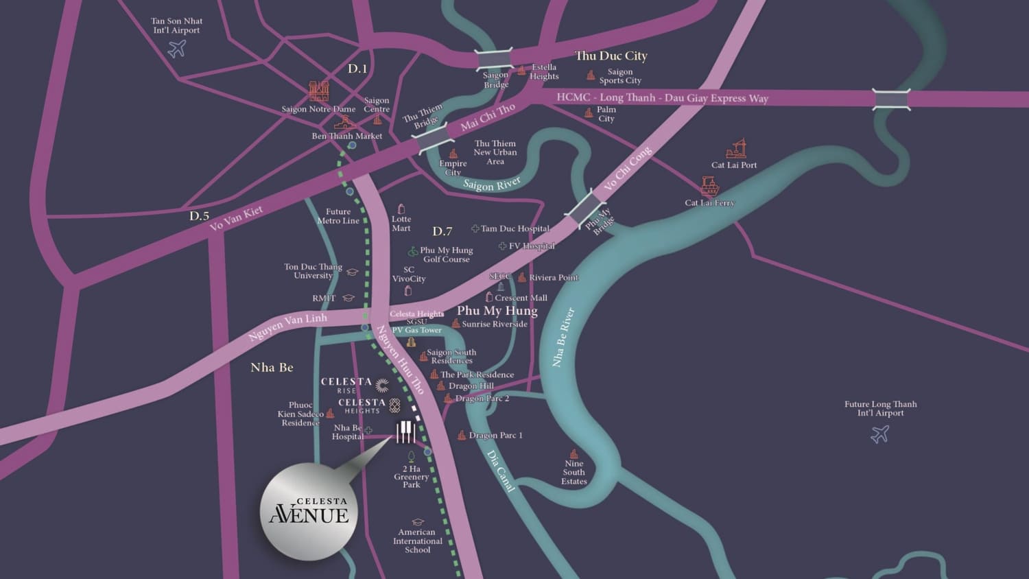 Vị Trí Dự Án Celesta Avenue