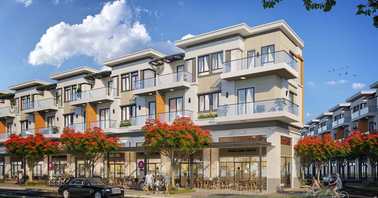 phối cảnh shophouse Iris Residence