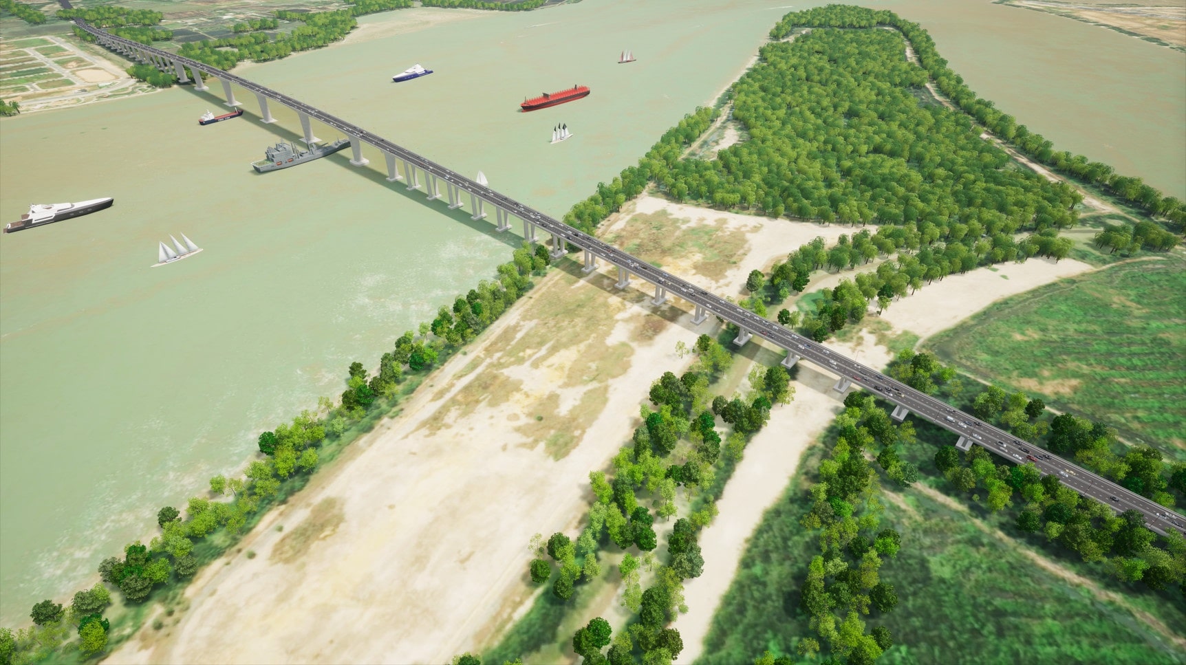 Cầu Nhơn Trạch mới được khởi công là 1 trong những công trình quan trọng kết nối TP.HCM và tỉnh Đồng Nai